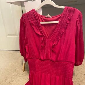 Maxi hot pink mai dress.